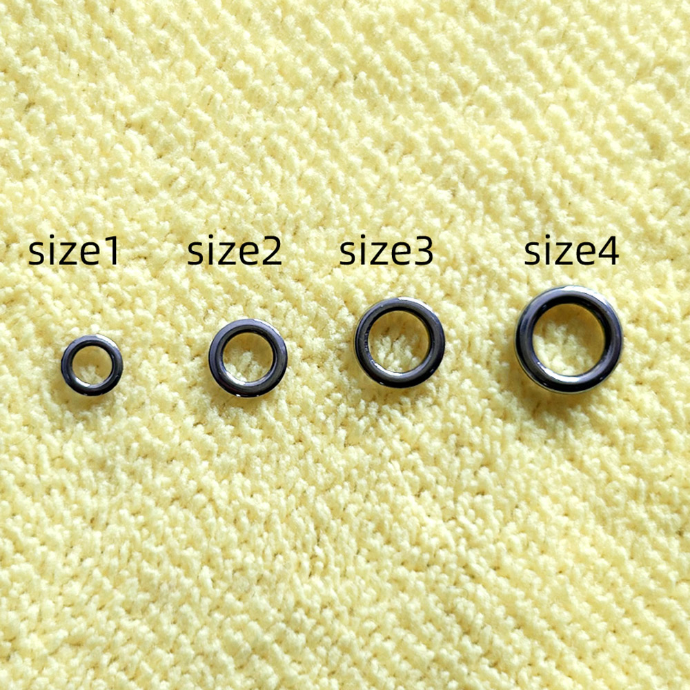 Fishing Equipment Tackle - DNDYUJU 50 stücke Angeln Solide Ring