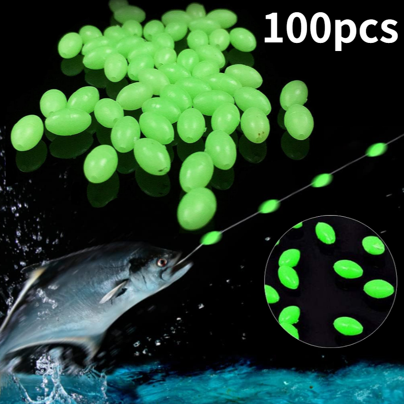 Fishing Equipment Tools - 100 teile/los Oval Nacht Leuchtende Angeln
