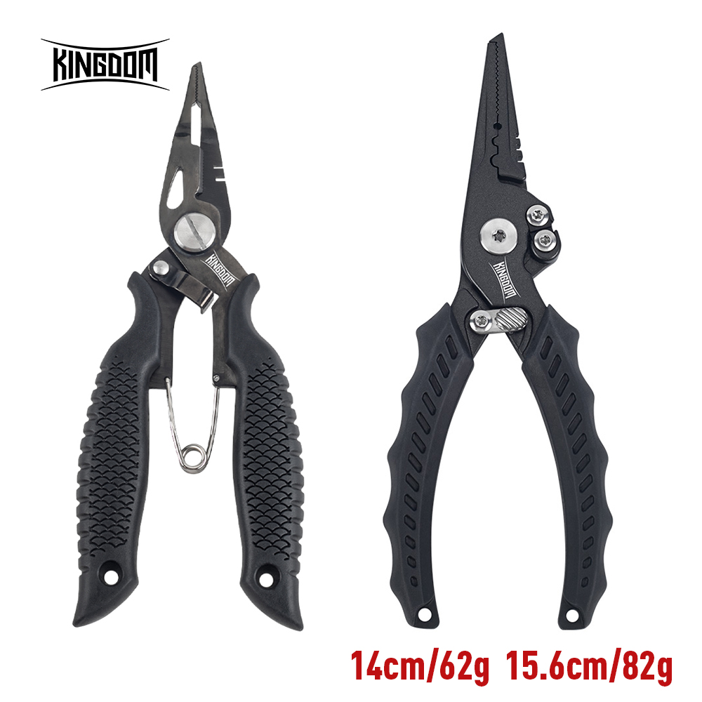 Fishing Equipment Tools - Kingdom Angelzange, multifunktionaler Split-Ring, Drahtschneider, Haken,