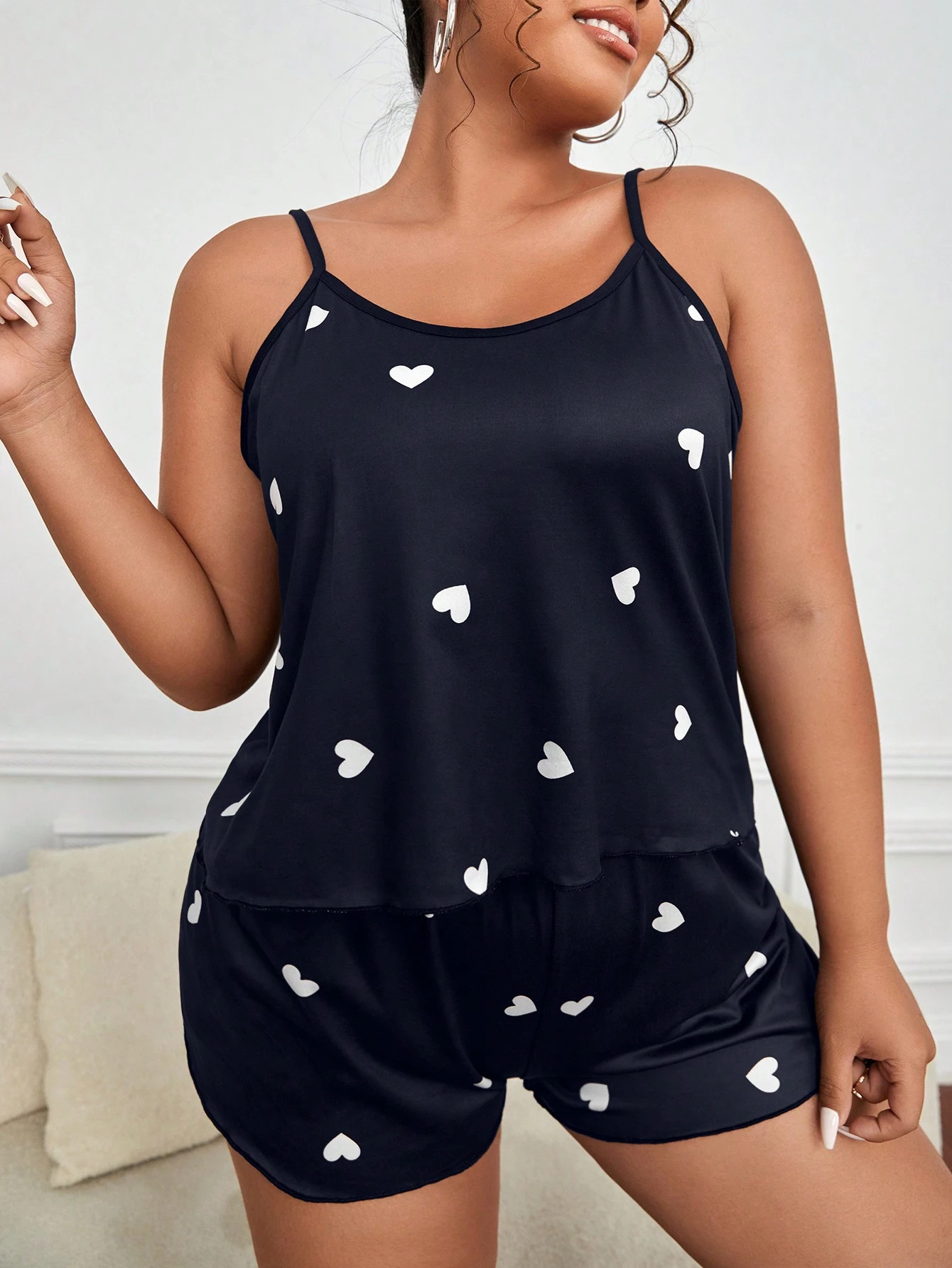 Waders - 2-teiliges Pyjama-Set für Damen, Nachtwäsche, Crop-Tops