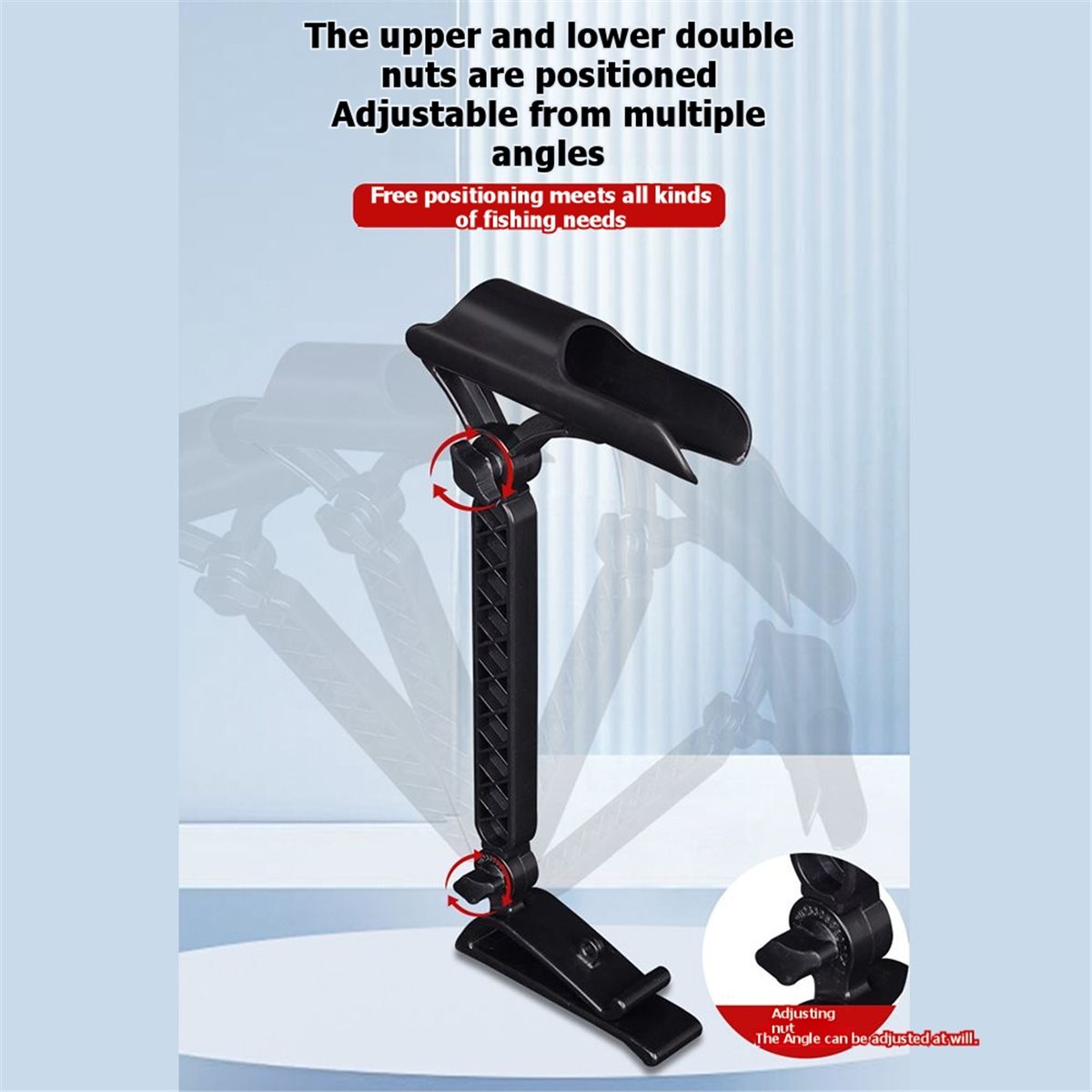 Rod Holder Fishing - POPULAR-2 Stück Verstellbarer Eimer-Rutenhalter für Eisfischen,