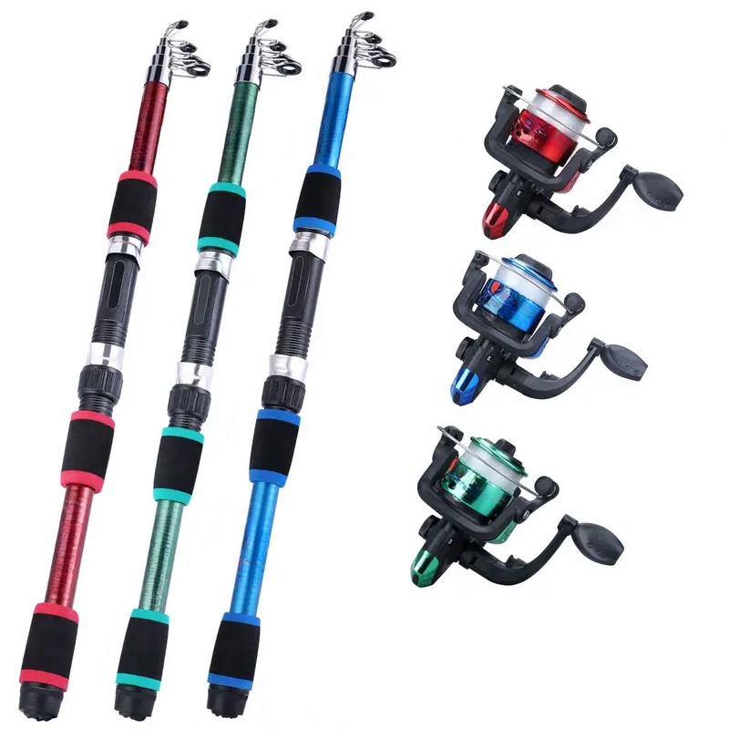 Fishing Equipment Online - Angelruten-Set, komplette Kits mit Teleskop-Angelrute und