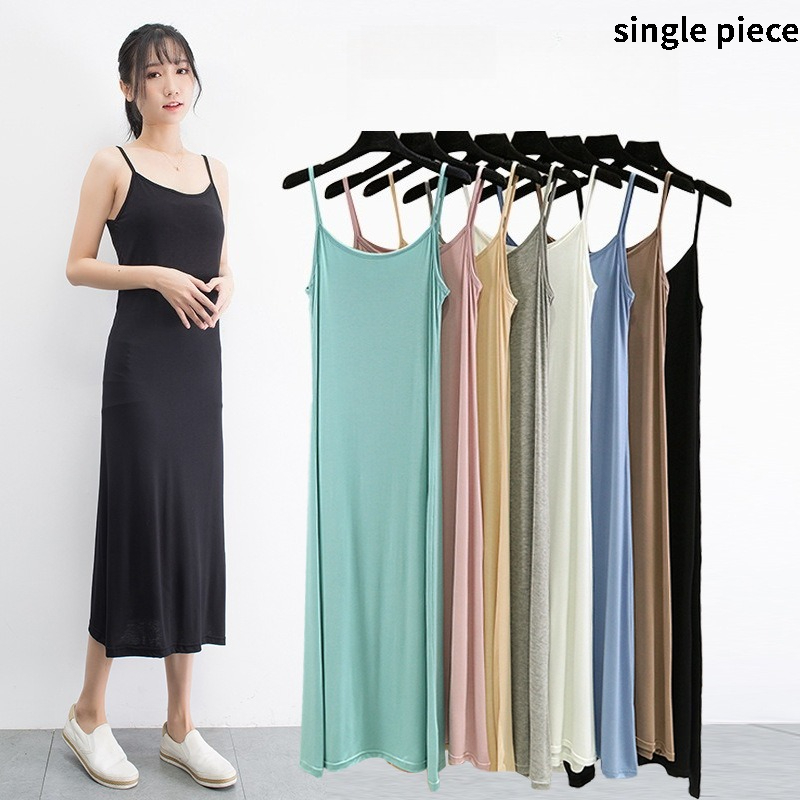 Waders - Modales Camisole-Kleid für Damen, Sommerkleidung, Anti-Durchsichtiges