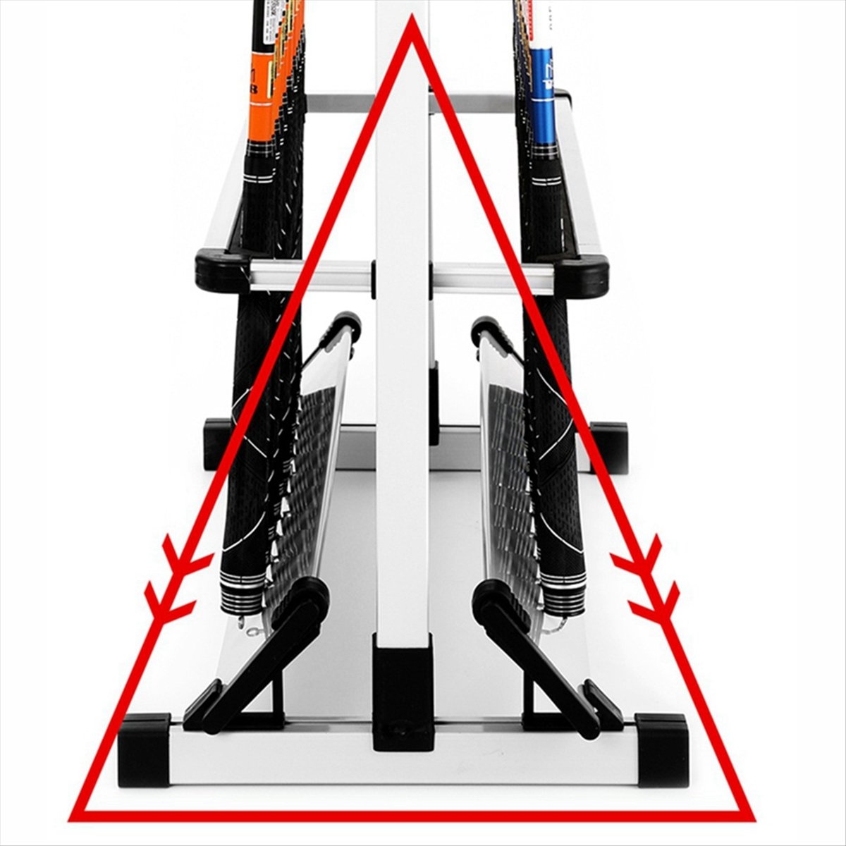 Rod Holder Fishing - ABST Aluminium Angelrutenhalter Angelruten-Aufbewahrungsregal Kapazität 12
