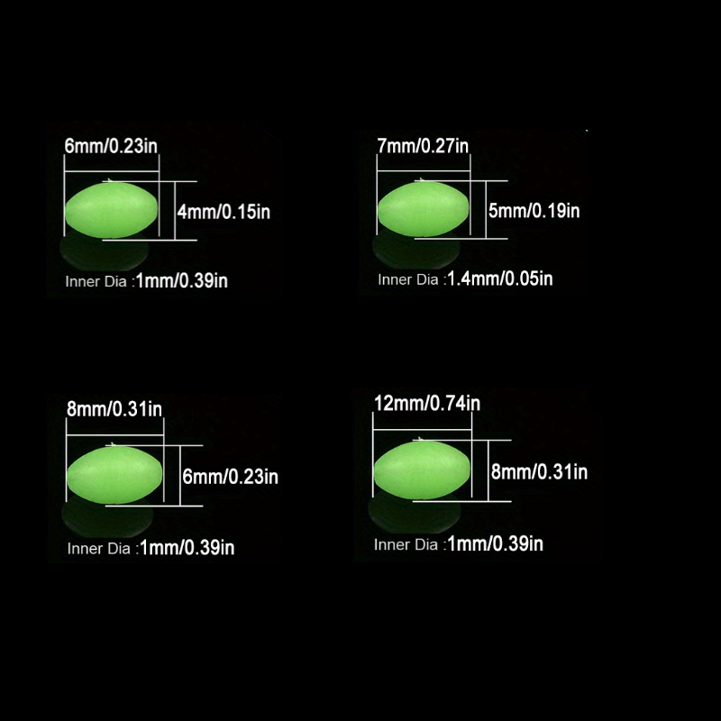 100 teile/los Oval Nacht Leuch – Fishing Equipment Tools Bewertung und Preis