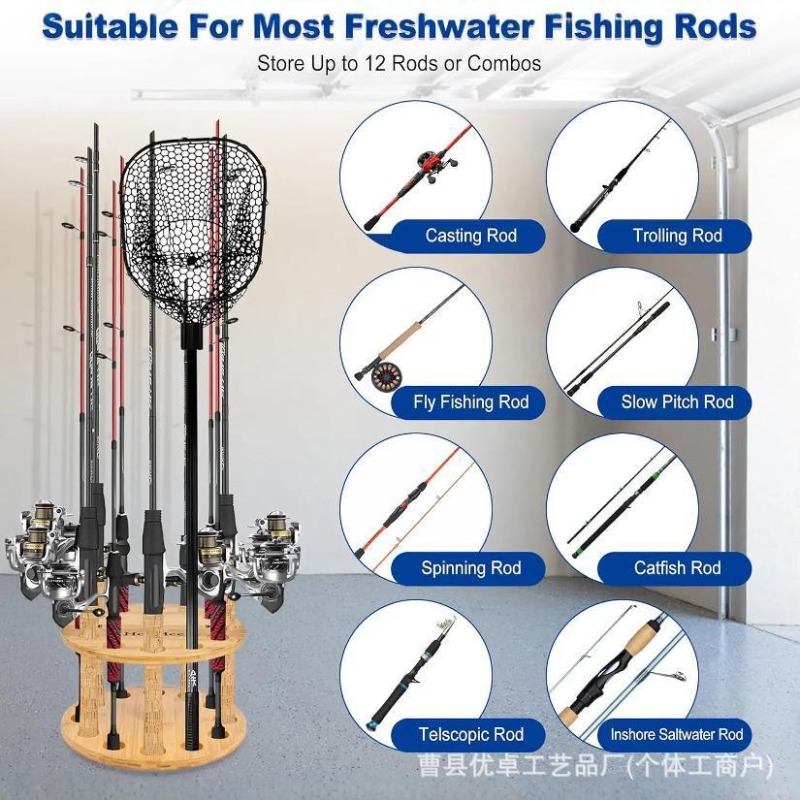 Runder Angelruten-Aufbewahrung – Fishing Equipment Tools Bewertung und Preis