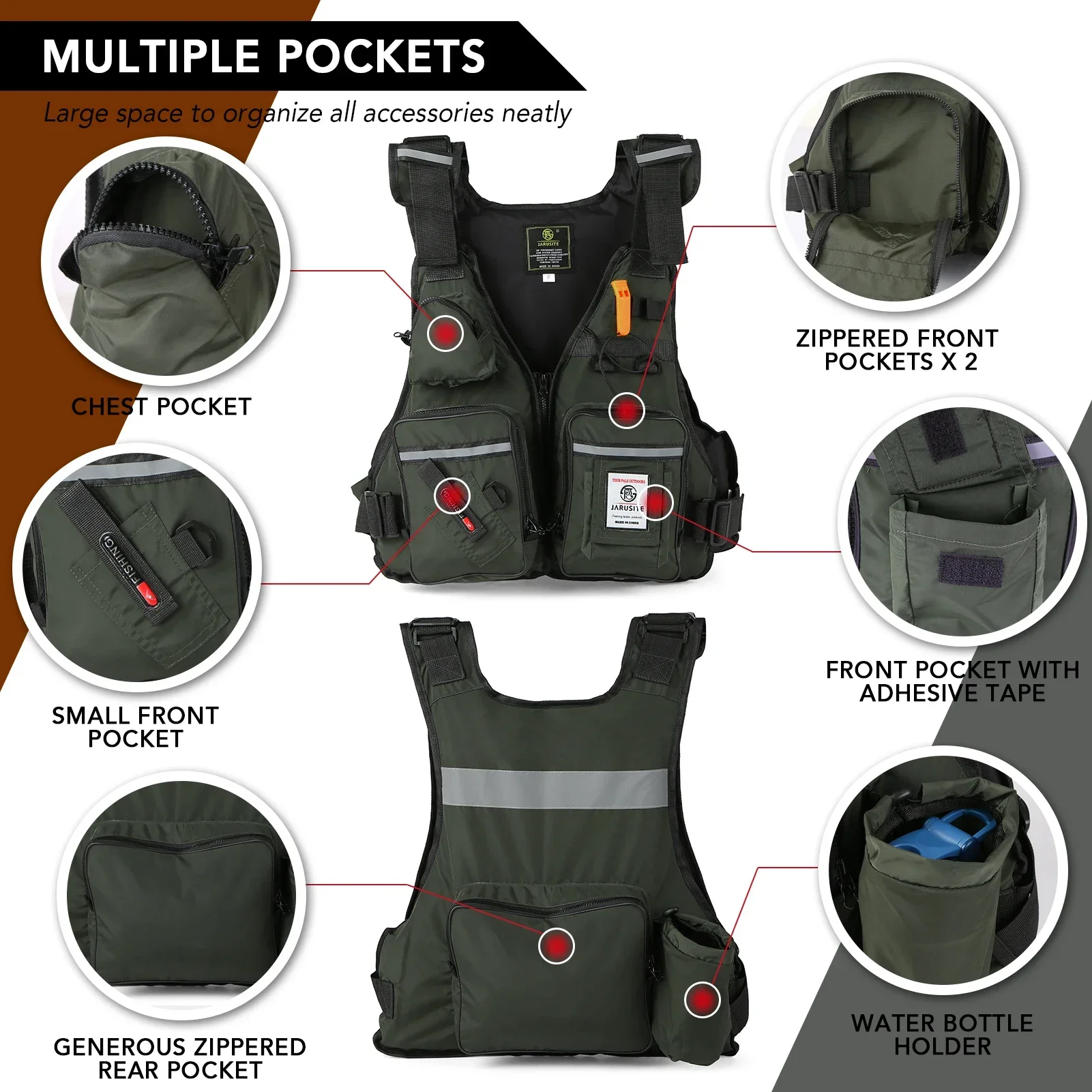 2026 Erwachsenen-Angelweste mi – Fishing Vest Jacket Bewertung und Preis