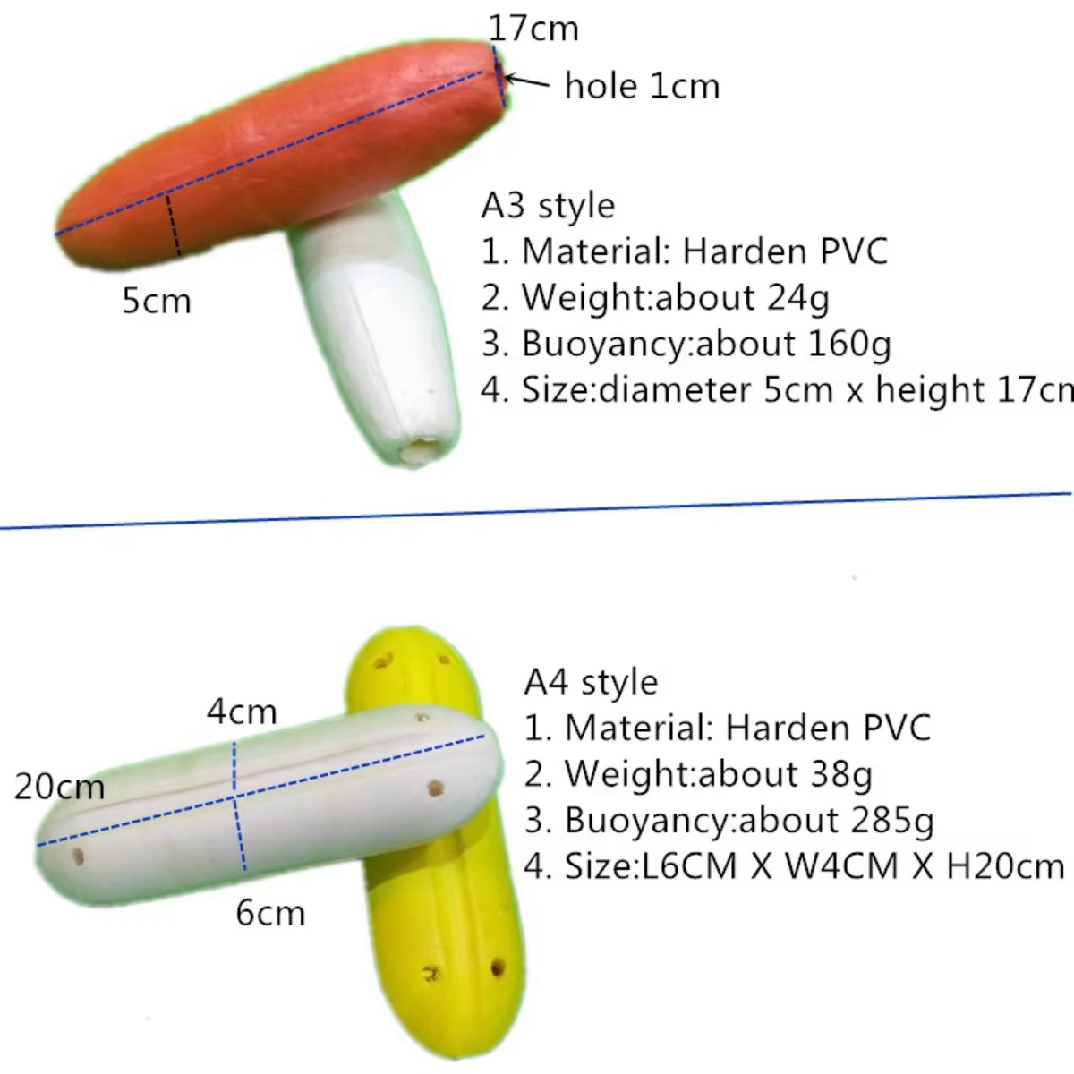 Schwimmkugel aus hartem PVC-Sc – Fishing Equipment Tools Bewertung und Preis
