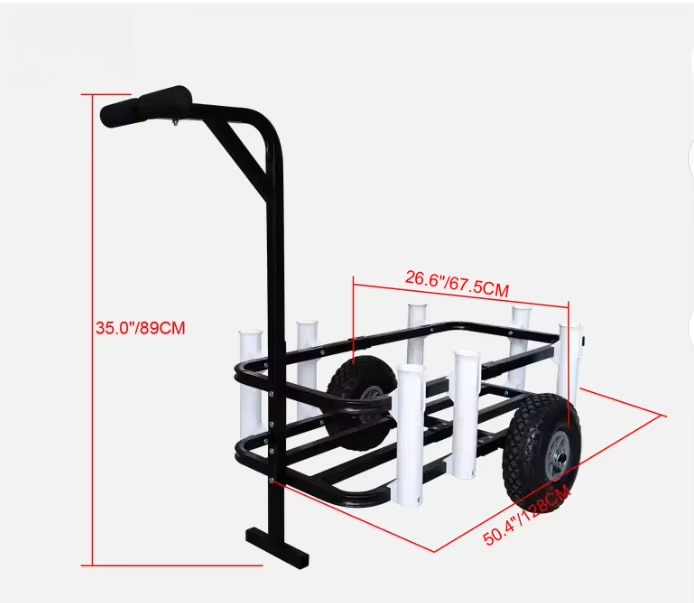 Zusammenklappbarer Strandwagen – Rod Holder Fishing Bewertung und Preis