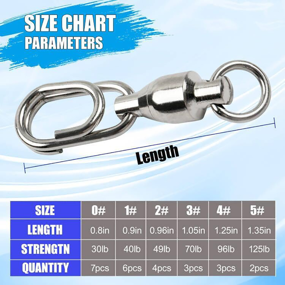 25 Stück kugelgelagerte Angelw – Fishing Equipment Tackle Bewertung und Preis