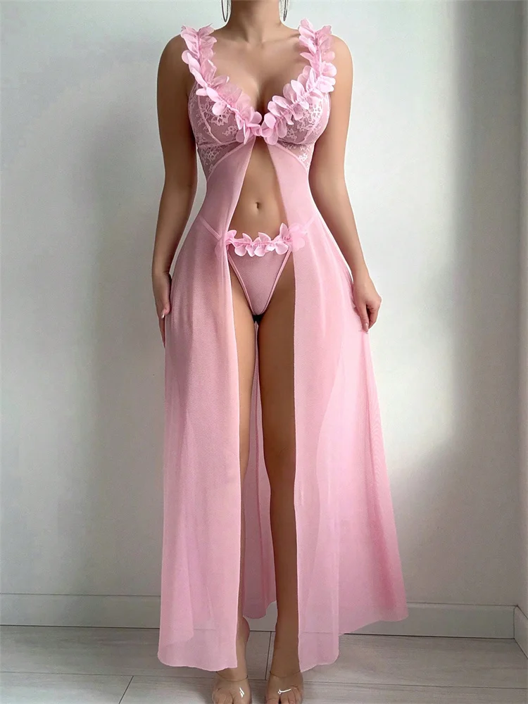 Rosa Blumenmuster Sexy Nachthe – Waders Bewertung und Preis