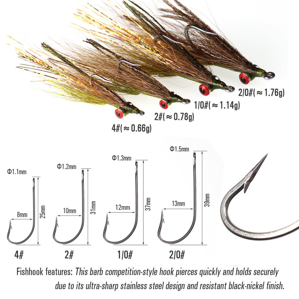 Wifreo 3 Stück/6 Stück Bucktai – Fishing Equipment Fly Bewertung und Preis