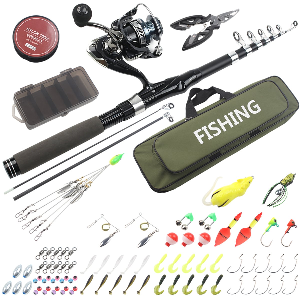 86-teiliges Teleskop-Angelrute – Fishing Equipment Online Bewertung und Preis